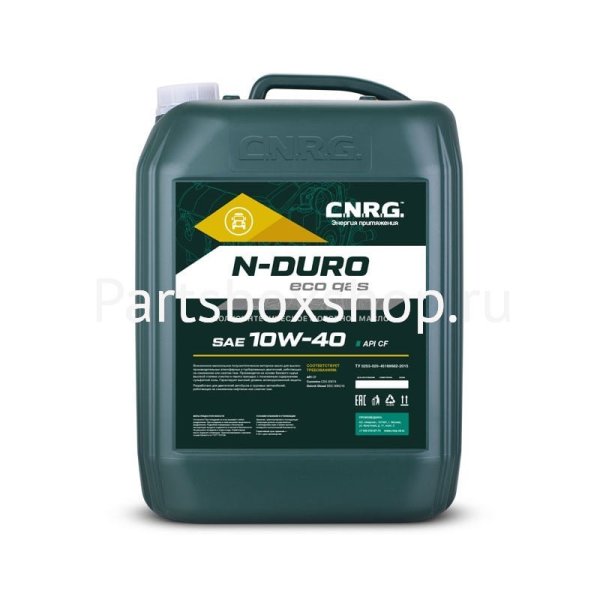 Масло моторное 10W40 N-Duro Eco Gas CF  CNRG - заказать Масло моторное 10W40 N-Duro Eco Gas CF  CNRG