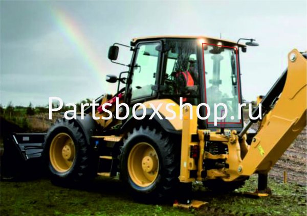 Стекло заднее CAT F2 серии с 2017 г. KMK - заказать Стекло заднее CAT F2 серии с 2017 г. KMK