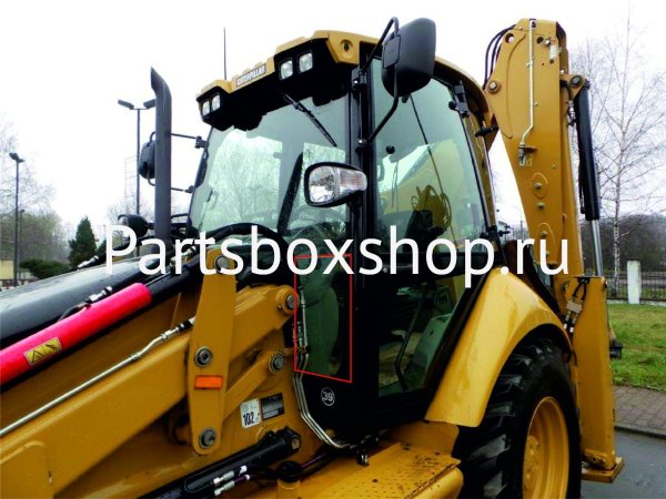 Стекло лобовое нижнее левое CAT E серии с 2006 г. KMK - заказать Стекло лобовое нижнее левое CAT E серии с 2006 г. KMK